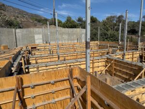 forming walls for raised foundation