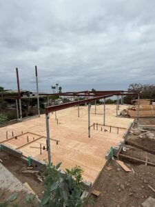 floor sheathing of first floor